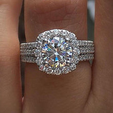 Load image into Gallery viewer, Brilliant Cubic Zirconia Luxury Engagement Ring Fashion Jewelry