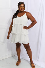 Load image into Gallery viewer, Culture Code By The River Full Size Cascade Ruffle Style Cami Dress in Soft White Dress