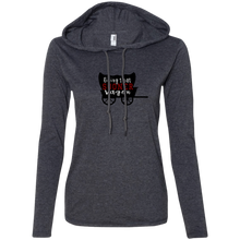 Load image into Gallery viewer, Sooner Wagon Ladies&#39; LS T-Shirt Hoodie