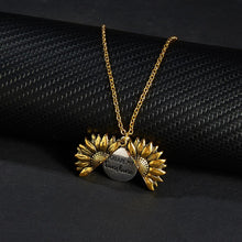 Load image into Gallery viewer, &quot;You are my sunshine&quot; Sunflower Pendant Double-layer Opens