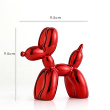 Load image into Gallery viewer, Balloon Dog Doggy Poo Statue Resin Animal Sculpture Home Decoration Resin Craft Office Decor Standing black gold