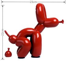 Load image into Gallery viewer, Balloon Dog Doggy Poo Statue Resin Animal Sculpture Home Decoration Resin Craft Office Decor Standing black gold