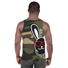 Load image into Gallery viewer, Thowed Bunny Brand (Camo Green) Unisex Tank Top
