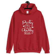 Load image into Gallery viewer, Pretty Eyes/ Chubby Thighs Unisex Hoodie
