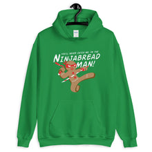 Load image into Gallery viewer, Ninjabread Man Christmas Unisex Hoodie