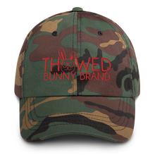 Load image into Gallery viewer, Thowed Bunny Brand Red Logo Dad hat