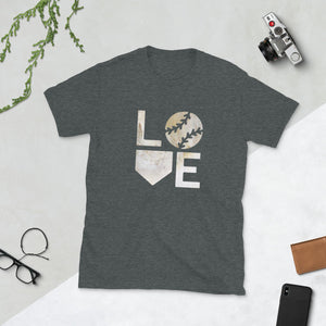 Love Baseball Short-Sleeve Unisex T-Shirt