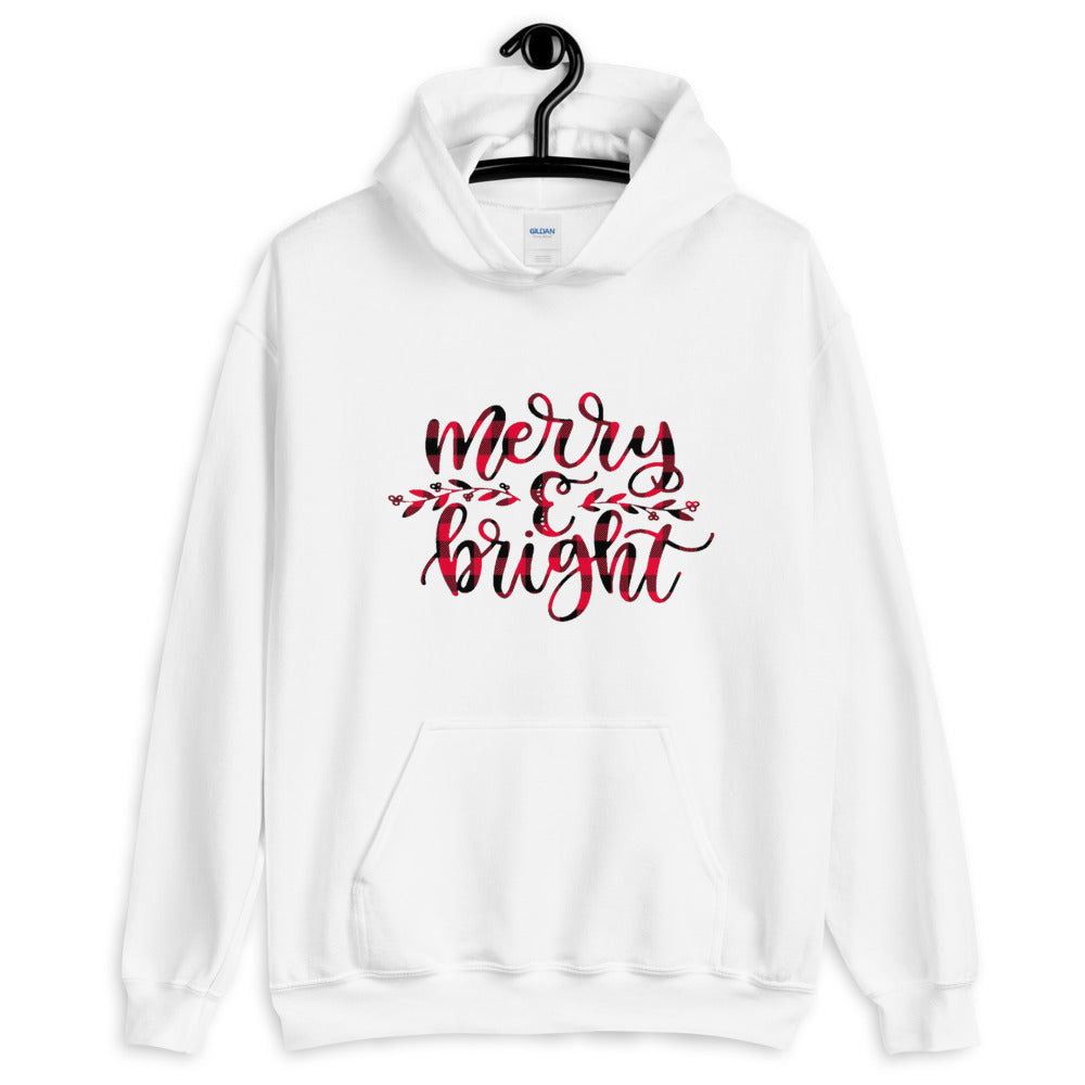Merry and Bright Christmas Unisex Hoodie