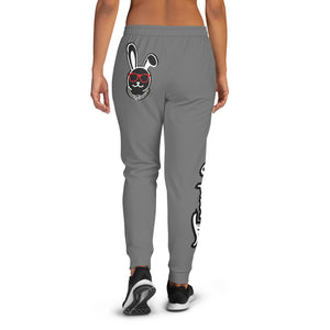 Thowed Bunny Brand Pocket Logo (Grey) Women's Joggers