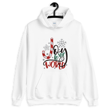 Load image into Gallery viewer, Joy to the World Christmas Unisex Hoodie