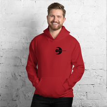 Load image into Gallery viewer, Front and Back Connoisseur Logo Unisex Hoodie (Red/ White)