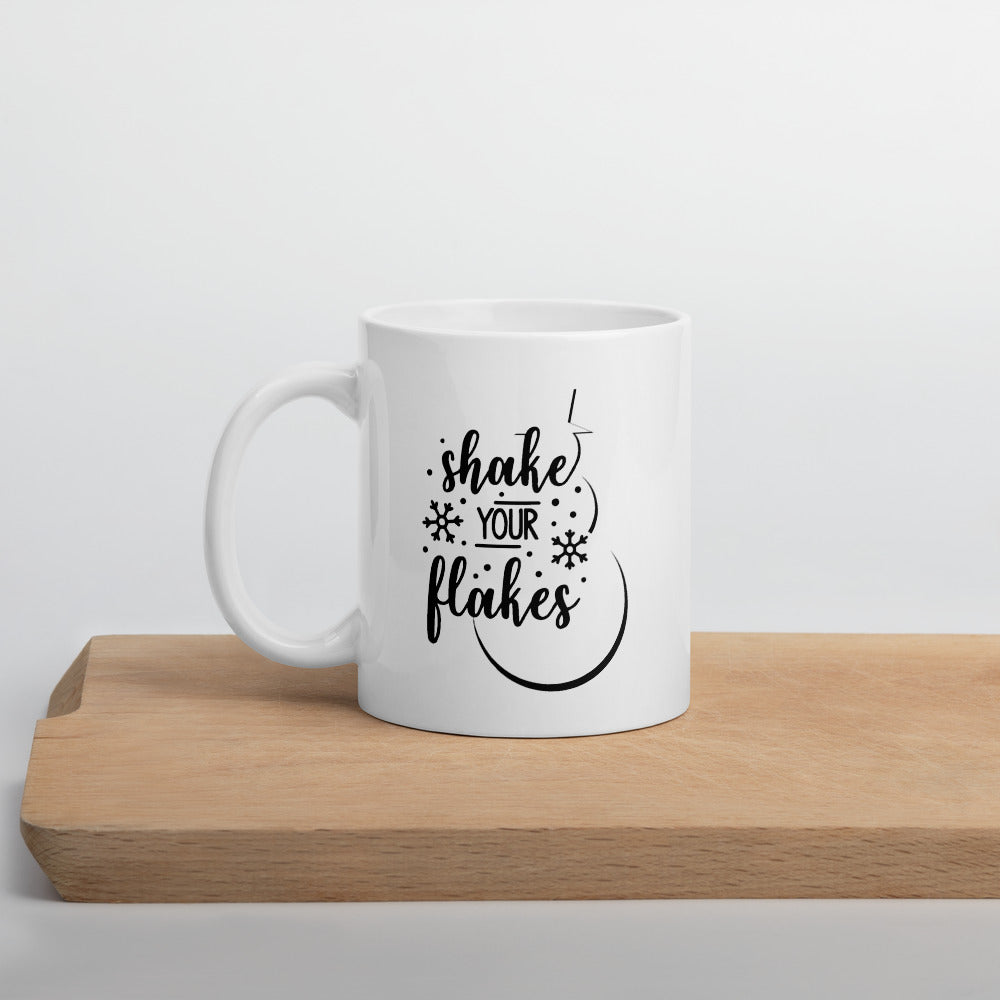 Shake Your Flakes Christmas Mug
