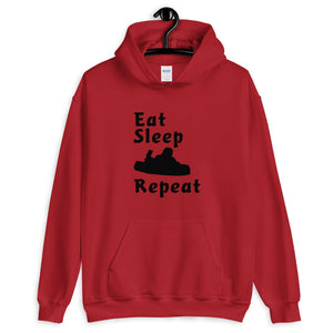 Eat Sleep Kart Repeat Hooded Sweatshirt