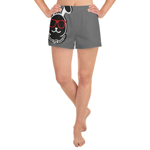Thowed Bunny Brand (Grey) Women's Athletic Short Shorts