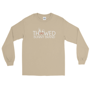 Thowed Bunny Brand (All White Logo) Men’s Long Sleeve Shirt