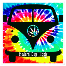 Load image into Gallery viewer, Bus Modern Day Hippie Bubble-free stickers