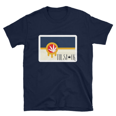 Tulsa Weed Flag Short-Sleeve Unisex T-Shirt