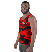 Load image into Gallery viewer, Thowed Bunny Brand (Camo Red) Unisex Tank Top