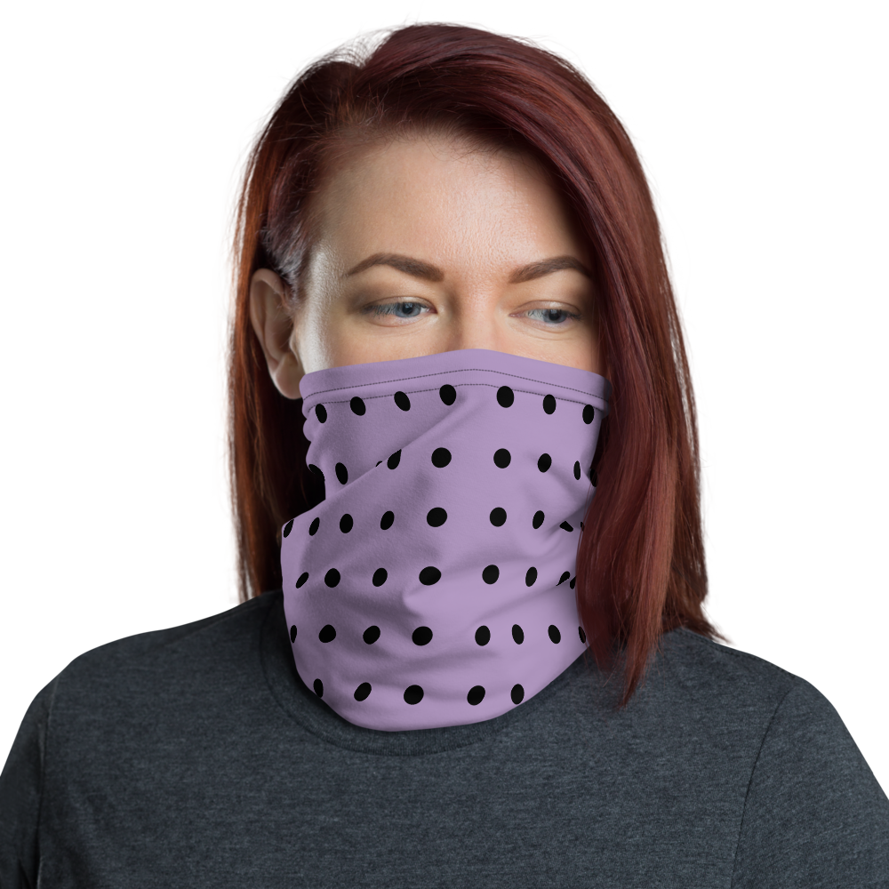 Purple Dot Neck Gaiter/ Mask