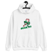 Load image into Gallery viewer, Suck It Christmas Candy Unisex Hoodie