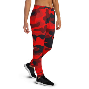 Thowed Bunny Brand (Camo Red) Women's Joggers