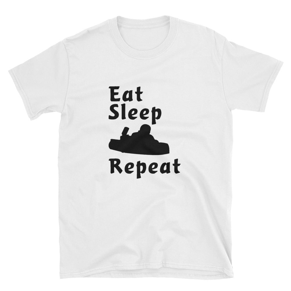 Eat Sleep Kart Repeat Short-Sleeve Unisex T-Shirt