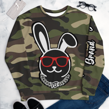 Load image into Gallery viewer, Thowed Bunny Brand Camo Crew Unisex Sweatshirt