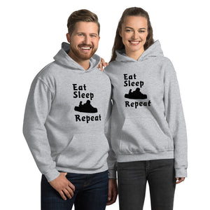 Eat Sleep Kart Repeat Hooded Sweatshirt