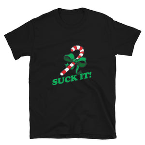 Suck It Christmas Candy Short-Sleeve Unisex T-Shirt