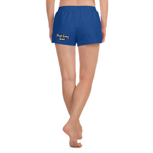 Thowed Bunny Brand (Blue) Women's Athletic Short Shorts