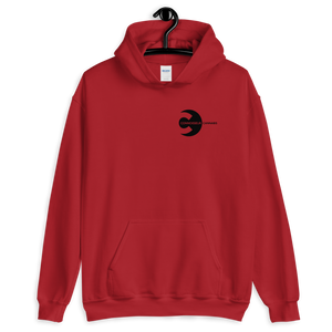 Front and Back Connoisseur Logo Unisex Hoodie (Red/ White)
