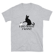Load image into Gallery viewer, I Do What I Want Cat Short-Sleeve Unisex T-Shirt