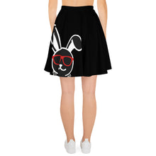 Load image into Gallery viewer, Thowed Bunny Brand (Black) Skater Skirt