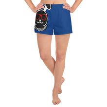 Load image into Gallery viewer, Thowed Bunny Brand (Blue) Women&#39;s Athletic Short Shorts