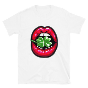 Lucky Lips Clover Short-Sleeve Unisex T-Shirt