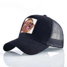 Load image into Gallery viewer, Fashion Animals Embroidery Baseball Caps Men Women Snapback Hip Hop Hat Summer Breathable Mesh Sun Gorras Unisex Streetwear Bone