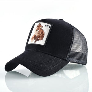 Fashion Animals Embroidery Baseball Caps Men Women Snapback Hip Hop Hat Summer Breathable Mesh Sun Gorras Unisex Streetwear Bone