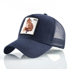 Load image into Gallery viewer, Fashion Animals Embroidery Baseball Caps Men Women Snapback Hip Hop Hat Summer Breathable Mesh Sun Gorras Unisex Streetwear Bone