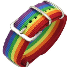 Load image into Gallery viewer, Rainbow Lesbian Gay Bisexual Transgender Bracelets Pride Woven Braided Couple Friendship Jewelry