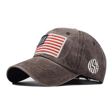 Load image into Gallery viewer, USA Baseball Cap Men Tactical Army Cotton Military Hat USA American Flag US Unisex Hip Hop Hat Sport Caps Outdoor Hats